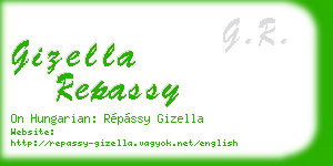 gizella repassy business card